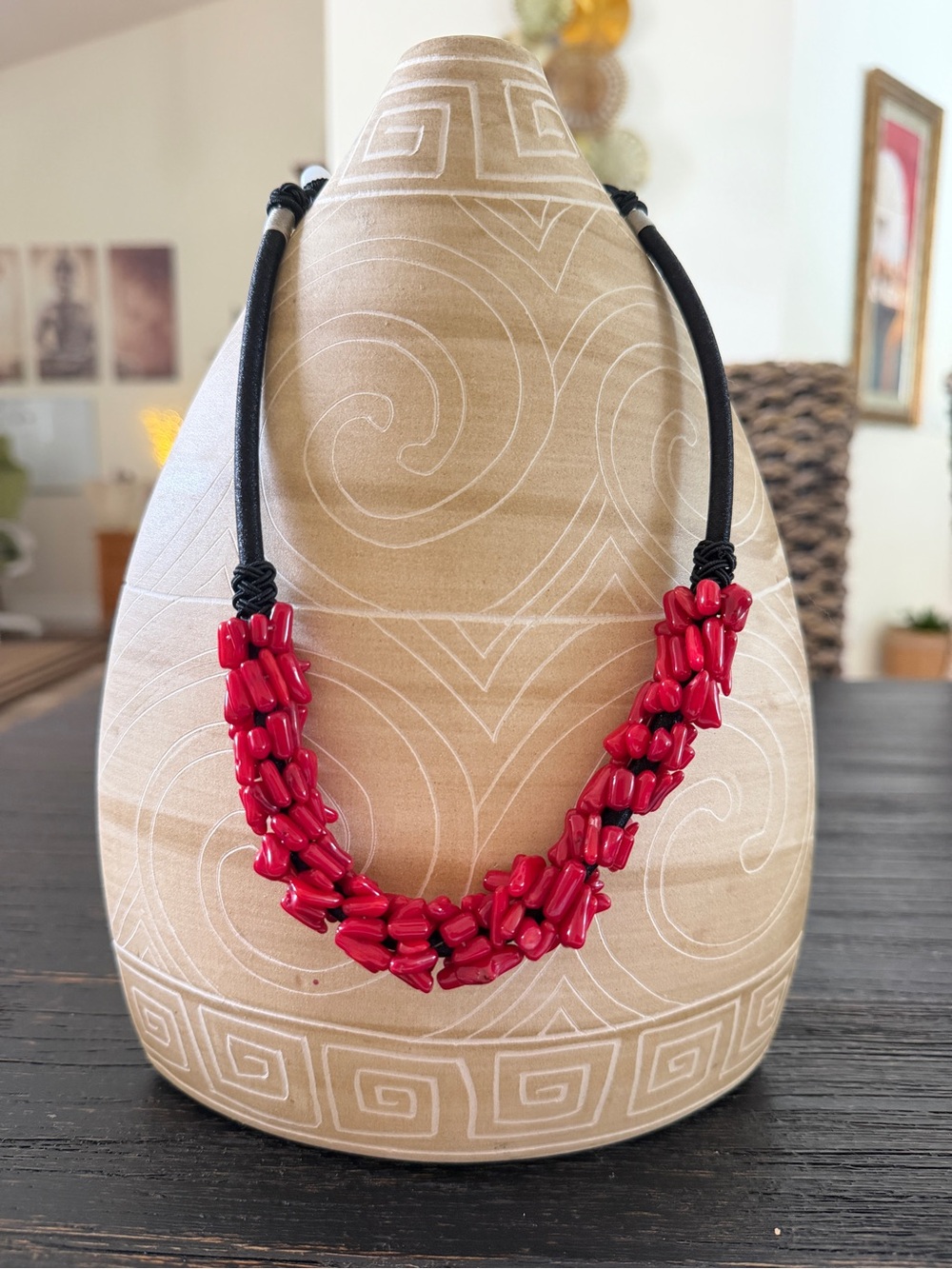 Handcrafted Coral Beaded Necklaces from Thailand 🇹🇭